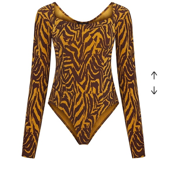 Nocturne tiger print long sleeve  bodysuit - Picture 3 of 10